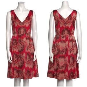Tory Burch Silk Blend Watermelon Luau Dress size 12 D44